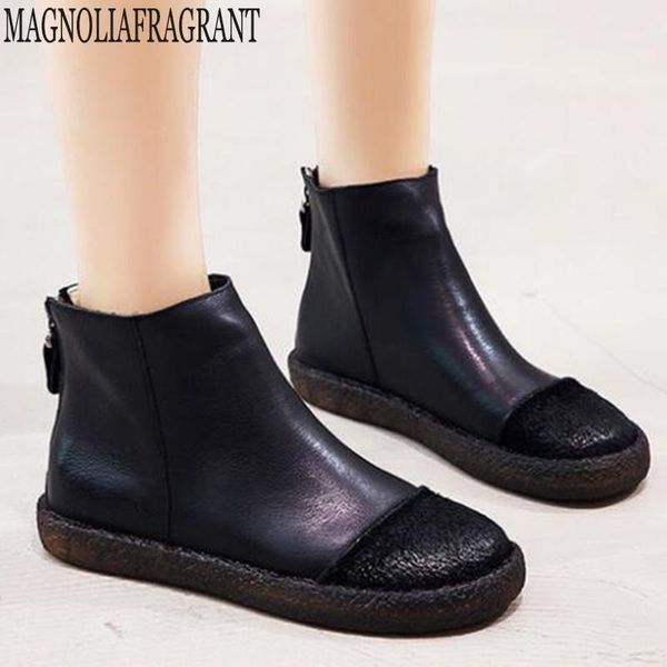 boots woman's flats shoes soft genuine leather suede stitching women fashion zipper women's casual y9491, Black
boots woman's flats shoes soft genuine leather suede stitching women fashion zipper women's casual y9491, Black