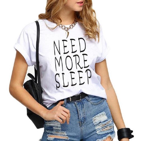 need more sleep letter print t shirt women short sleeve o neck loose tshirt summer women tee shirt camisetas mujer, White
need more sleep letter print t shirt women short sleeve o neck loose tshirt summer women tee shirt camisetas mujer, White