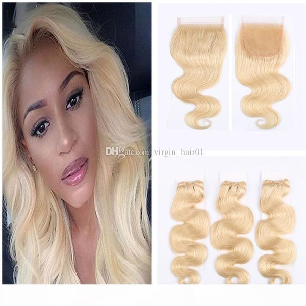 9a grade 3 bundles hair with part 4*4inch lace closure color 613# platinum blonde peruvian human hair body wave extensions, Black;brown
9a grade 3 bundles hair with part 4*4inch lace closure color 613# platinum blonde peruvian human hair body wave extensions, Black;brown