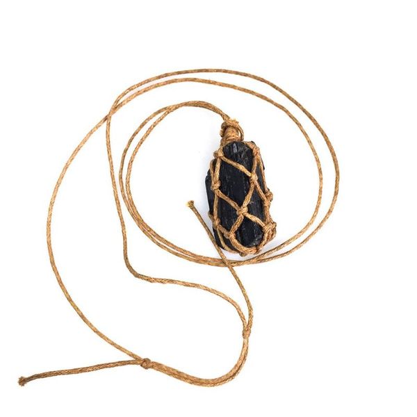 1 pcs natural black tourmaline stone hand-woven rough stone crystal pendant energy necklace fashion jewelry
1 pcs natural black tourmaline stone hand-woven rough stone crystal pendant energy necklace fashion jewelry