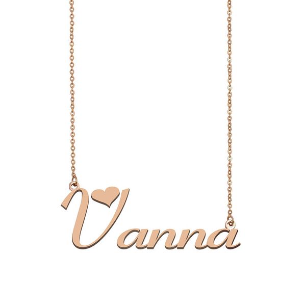 Vanna Name Necklace Custom Nameplate Pendant for Women Girls Birthday Gift Kids Best Friends Jewelry 18k Gold Plated Stainless Steel, Silver
Vanna Name Necklace Custom Nameplate Pendant for Women Girls Birthday Gift Kids Best Friends Jewelry 18k Gold Plated Stainless Steel, Silver
