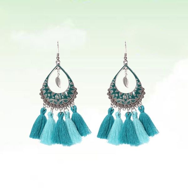 1pair earrings beautiful bohemia earings fashion jewelry leaves tassel earrings long earring for (sky blue), Silver
1pair earrings beautiful bohemia earings fashion jewelry leaves tassel earrings long earring for (sky blue), Silver