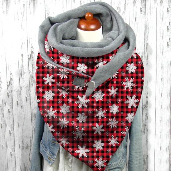scarves winter christmas scarf women snowflake print button wrap multifunction blanket casual warm shawls 2021 foulard femme, Blue;gray
scarves winter christmas scarf women snowflake print button wrap multifunction blanket casual warm shawls 2021 foulard femme, Blue;gray