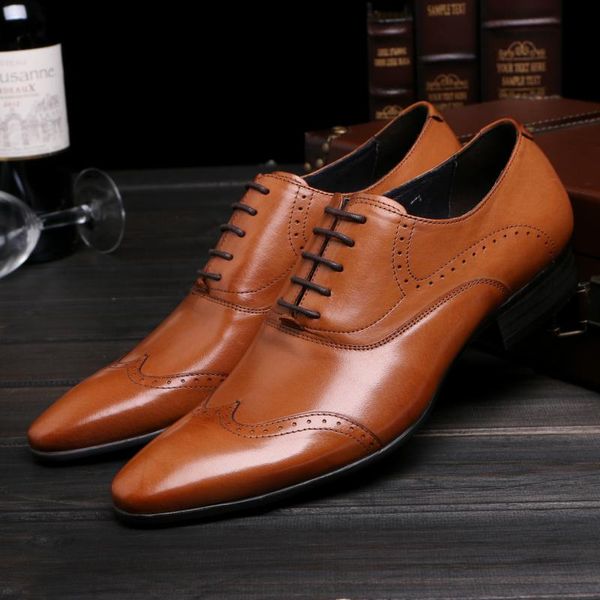 men shoes pointed toe cowhide work wear fashionable wedding shoes cowhide dress oxfords chaussure homme, Black
men shoes pointed toe cowhide work wear fashionable wedding shoes cowhide dress oxfords chaussure homme, Black