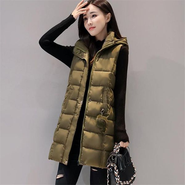 female oversized hooded abajo chaqueta lady winter slim long doudoune plus size down vests woman down waistcoat women vest, Black;white
female oversized hooded abajo chaqueta lady winter slim long doudoune plus size down vests woman down waistcoat women vest, Black;white