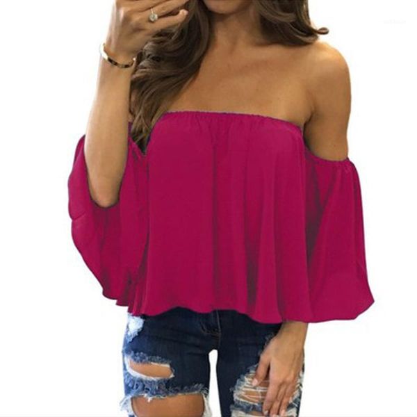 2019 fashion women off shoulder blouse long sleeve pullover casual blouse hals langarm chiffon schulter chiffon1, White
2019 fashion women off shoulder blouse long sleeve pullover casual blouse hals langarm chiffon schulter chiffon1, White