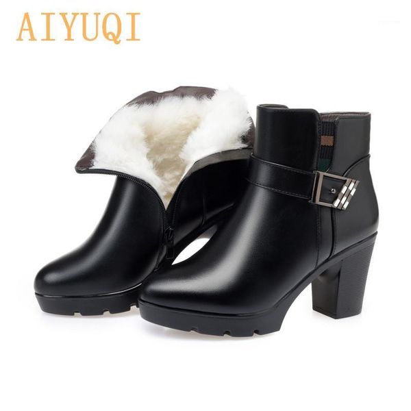 boots aiyuqi ankle genuine leather women 2021 high heel shoes wool winter warm trend snow lady1, Black
boots aiyuqi ankle genuine leather women 2021 high heel shoes wool winter warm trend snow lady1, Black