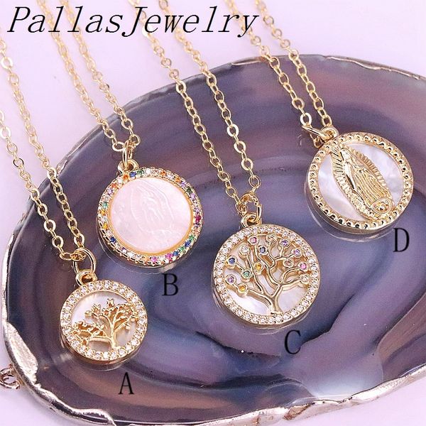 10pcs clear/rainbow cz micro pave virgin of mary charm shell pendant necklace, round shaped religious/tree charms 0927, Silver
10pcs clear/rainbow cz micro pave virgin of mary charm shell pendant necklace, round shaped religious/tree charms 0927, Silver