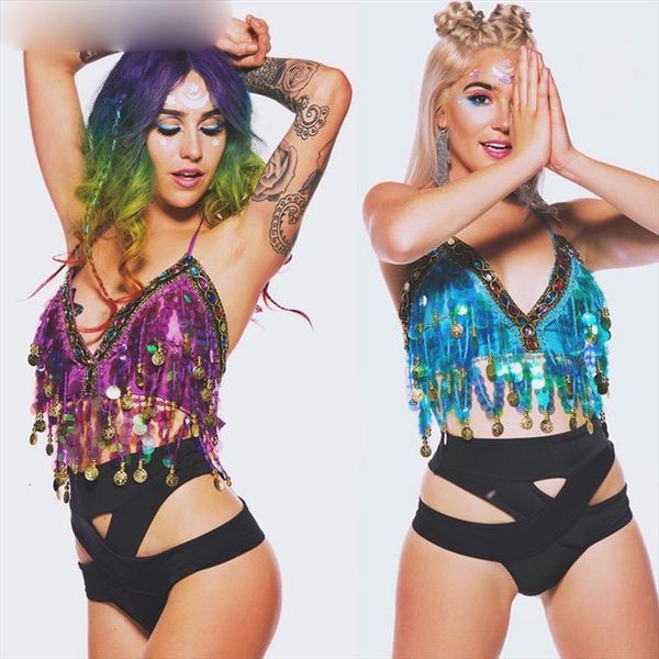 2020 sequin tassel mermaid cami women multicolor coins beading backless party dance club crop top, White
2020 sequin tassel mermaid cami women multicolor coins beading backless party dance club crop top, White