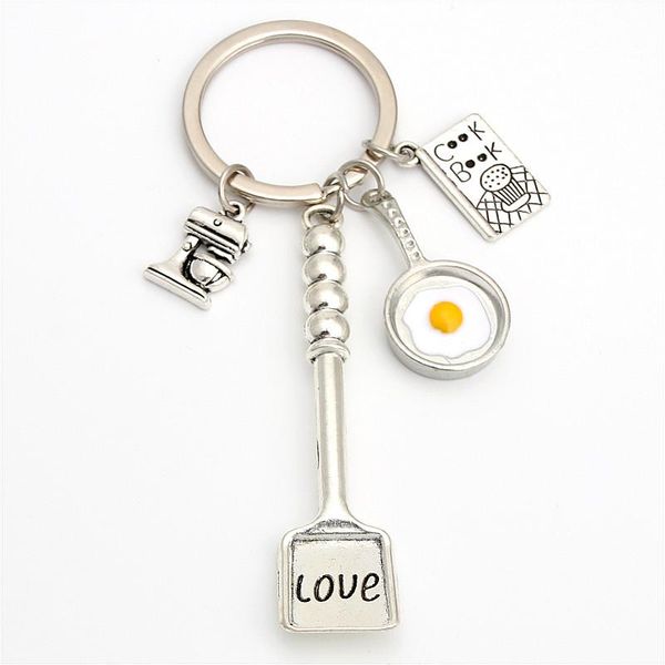 keychains fashion cute cook oil pan fired egg chef key ring cutlery kitchen tableware keychain jewelry gift for children, Silver
keychains fashion cute cook oil pan fired egg chef key ring cutlery kitchen tableware keychain jewelry gift for children, Silver