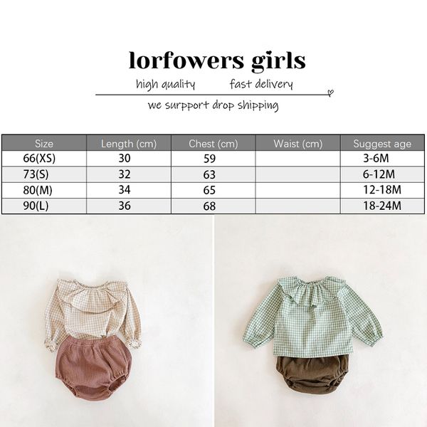 2020 baby girl clothes set plaid cotton + pumpkin pants suit ruffle twins autumn spring infant toddler newborn outfits lj201223, White
2020 baby girl clothes set plaid cotton + pumpkin pants suit ruffle twins autumn spring infant toddler newborn outfits lj201223, White