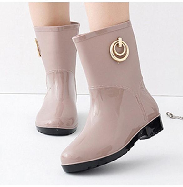 women waterproof boots woman rain boots autumn winter rainboots women's high shoes ladies footwear female fashion shoes, Black 
women waterproof boots woman rain boots autumn winter rainboots women's high shoes ladies footwear female fashion shoes, Black