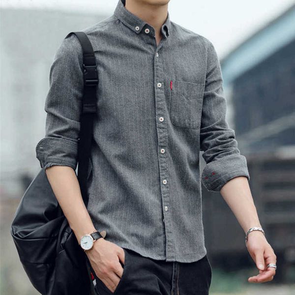 men's non-iron stretch casual striped shirts single patch pocket long sleeve standard-fit youthful button-down shirt, White;black
men's non-iron stretch casual striped shirts single patch pocket long sleeve standard-fit youthful button-down shirt, White;black