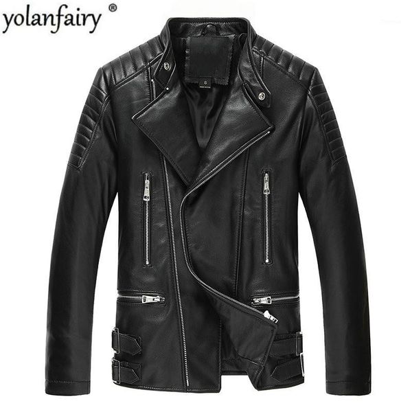 yolanfairy genuine leather jacket men real sheepskin leather bomber jackets spring autumn motocycle plus size 19-823 mf6121, Black
yolanfairy genuine leather jacket men real sheepskin leather bomber jackets spring autumn motocycle plus size 19-823 mf6121, Black