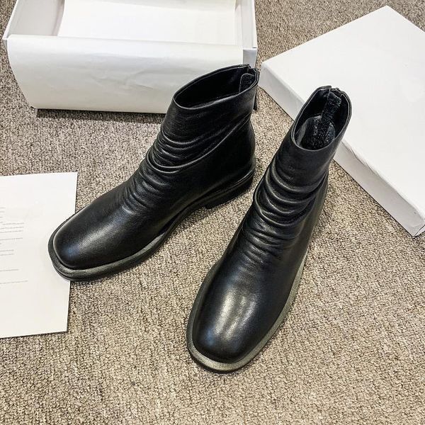 ankle boots for women zipper botas pleated female shoes black zapatos de mujer low heel scarpe donna square toe ladies boots1
ankle boots for women zipper botas pleated female shoes black zapatos de mujer low heel scarpe donna square toe ladies boots1