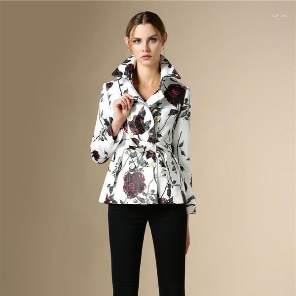 women's trench coats 2021 spring elegant print women coat european fashion short double breasted windbreaker female overcoat lx26291, Tan;black
women's trench coats 2021 spring elegant print women coat european fashion short double breasted windbreaker female overcoat lx26291, Tan;black