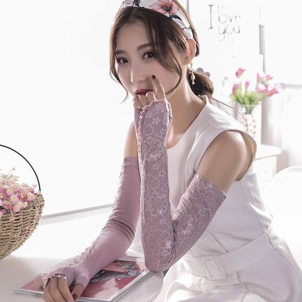 five fingers gloves summer lace electric car driving sunscreen fingerless sleeve silk female guantes ciclismo handschoenen eldiven, Blue;gray
five fingers gloves summer lace electric car driving sunscreen fingerless sleeve silk female guantes ciclismo handschoenen eldiven, Blue;gray