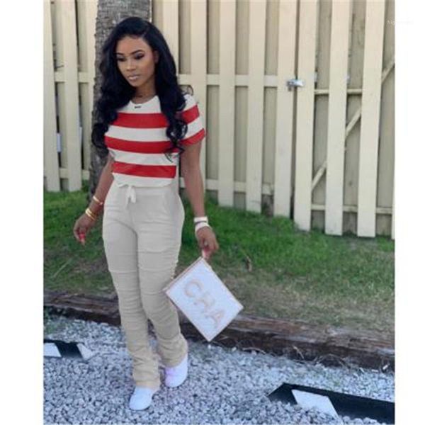 fashion low waist hip casual slim short sleeve suits designer female summer sports folds loose tracksuits women panelled stripe sets, Gray
fashion low waist hip casual slim short sleeve suits designer female summer sports folds loose tracksuits women panelled stripe sets, Gray