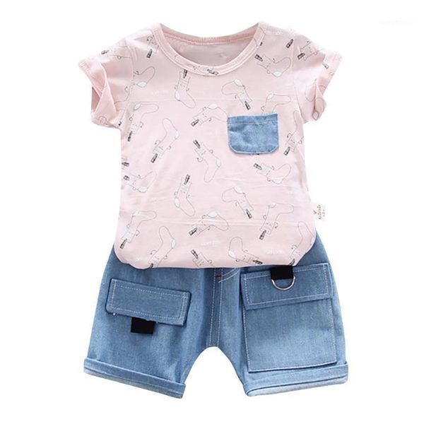 clothing sets kancoold children boys solid color cartoon socks pocket patch short sleeve + denim shorts two-piece suit1, White
clothing sets kancoold children boys solid color cartoon socks pocket patch short sleeve + denim shorts two-piece suit1, White