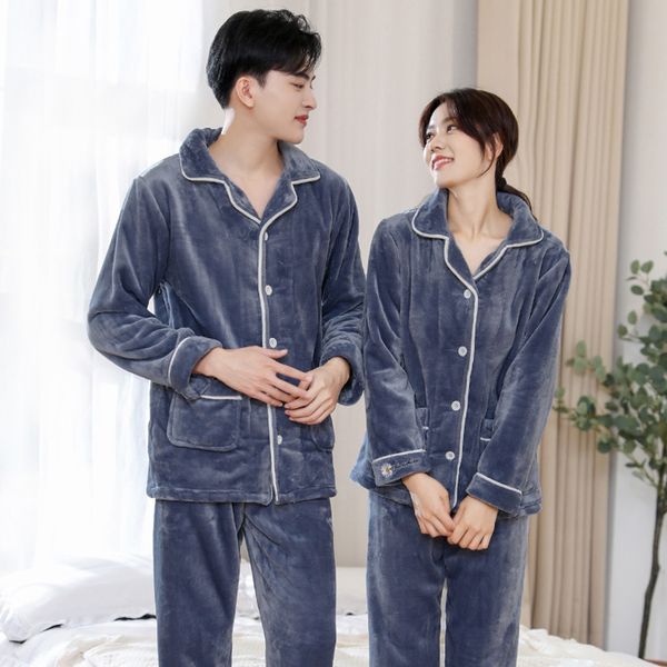 2pcs/set flannel home suit couple loose homewear women long sleeve warm velvet pajamas set plus size men's sleepwear loungewear h1210, Black;red
2pcs/set flannel home suit couple loose homewear women long sleeve warm velvet pajamas set plus size men's sleepwear loungewear h1210, Black;red