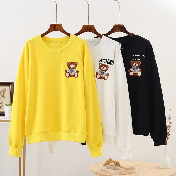 txrej women 2020 new women's clothing korean fashion brand fashion sweet letter sweater bear sweaterembroidery casual round neck sweate, Black
txrej women 2020 new women's clothing korean fashion brand fashion sweet letter sweater bear sweaterembroidery casual round neck sweate, Black