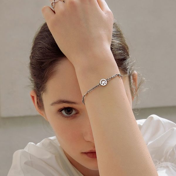 south korea's new s925 pure silver old smiling braceletbracelet braceletface bracelet tank chain handmade thai silver versatile student, Golden;silver
south korea's new s925 pure silver old smiling braceletbracelet braceletface bracelet tank chain handmade thai silver versatile student, Golden;silver