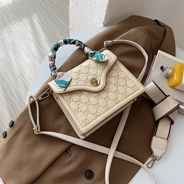handbag women's spring embossed letter silk scarf handle texture solid color single messenger small square factory wholesale 70% off
handbag women's spring embossed letter silk scarf handle texture solid color single messenger small square factory wholesale 70% off