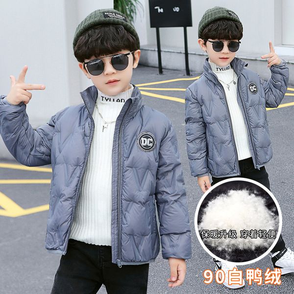 children's light down jacket with inner liner short style 2020 new boys' winter wear, Blue;gray
children's light down jacket with inner liner short style 2020 new boys' winter wear, Blue;gray