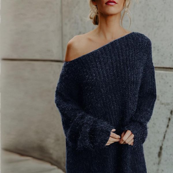 women sweater warm autumn lady casual loose long sleeved with shoulders knitted sweater new womens large plush shoulder sweater, White;black
women sweater warm autumn lady casual loose long sleeved with shoulders knitted sweater new womens large plush shoulder sweater, White;black