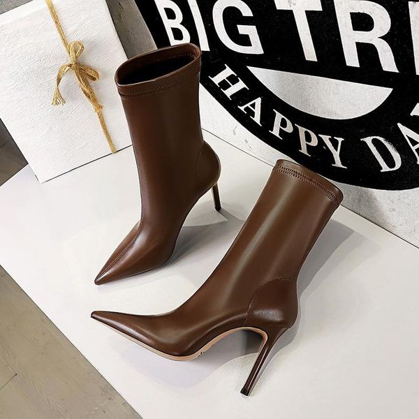 boots women shoes for brown faux leather high heel pumps point toe mid-calf short plush winter female fashion, Black
boots women shoes for brown faux leather high heel pumps point toe mid-calf short plush winter female fashion, Black