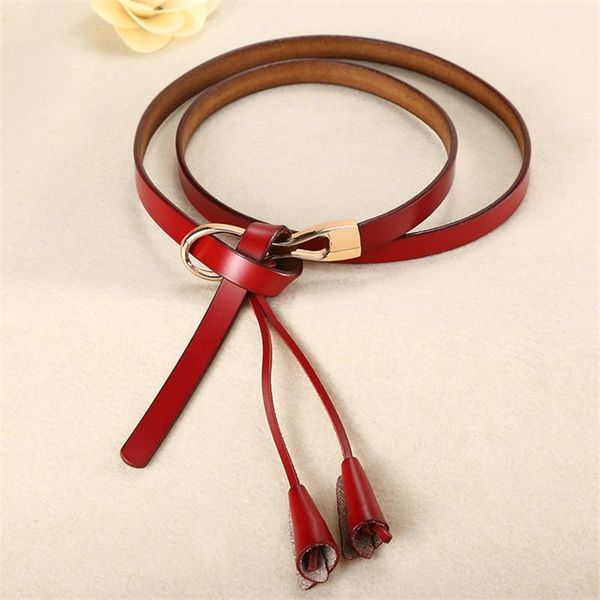 genuine leather belts soild color thin cowhide belt for grils round metal buckle 1cm wide female leather belt, Black;brown
genuine leather belts soild color thin cowhide belt for grils round metal buckle 1cm wide female leather belt, Black;brown