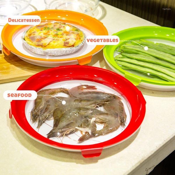 round clever tray creative plastic preservation tray kitchen items storage container set fresh storage microwave1
round clever tray creative plastic preservation tray kitchen items storage container set fresh storage microwave1