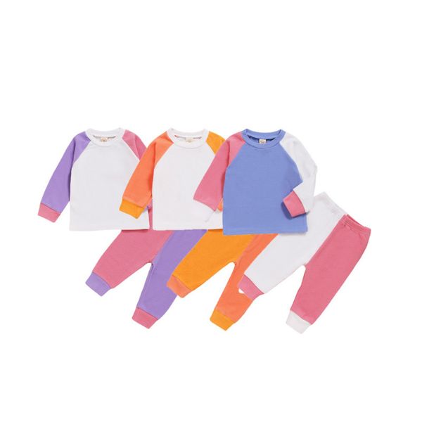 brand new 2pcs patchwork outfit infant baby suit set boys girls round neck long sleeve t-shirt and trousers, pink/purple/orange 1021, White
brand new 2pcs patchwork outfit infant baby suit set boys girls round neck long sleeve t-shirt and trousers, pink/purple/orange 1021, White