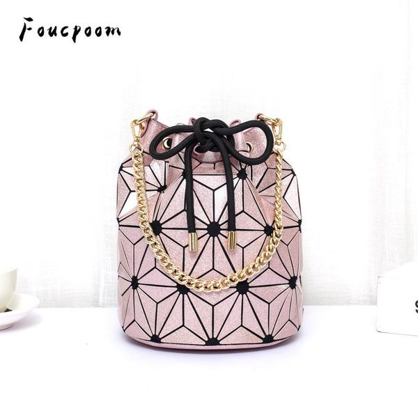 fashion luminous women drawstring bucket bags geometry plaid shoulder bags folding chains handbag diamond casual tote bucket bag
fashion luminous women drawstring bucket bags geometry plaid shoulder bags folding chains handbag diamond casual tote bucket bag