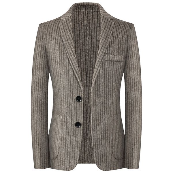 brand new handmade woolen men's blazers suit in pocket men's casual comfortable blazers wild slim stripe coat male, White;black
brand new handmade woolen men's blazers suit in pocket men's casual comfortable blazers wild slim stripe coat male, White;black