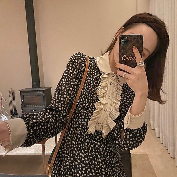 2021 spring new dress trendy anti-aging slimming inner wear bottoming skirt elegant fried street floral dress for women, White;black
2021 spring new dress trendy anti-aging slimming inner wear bottoming skirt elegant fried street floral dress for women, White;black