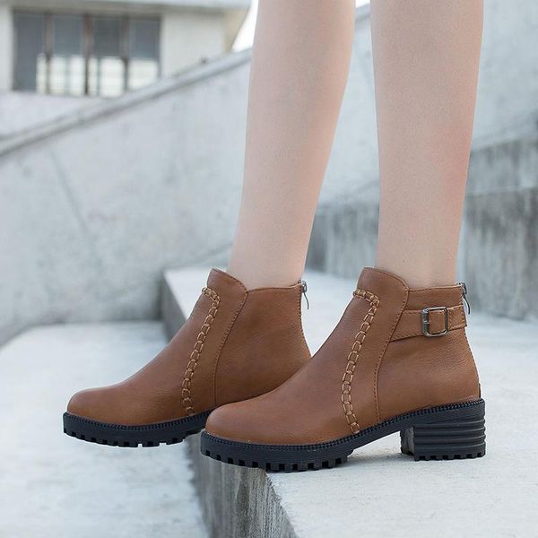 boots lady elegant ankle for women leather winter shoes female brown black 2021 trendy style
boots lady elegant ankle for women leather winter shoes female brown black 2021 trendy style