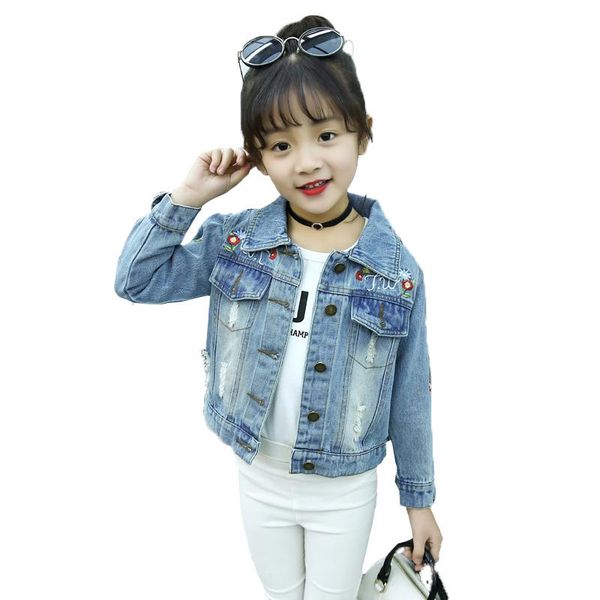 jackets 2-9years girls denim coats fashion hole outwear coat flower design kids jeans jacket bc307, Blue;gray
jackets 2-9years girls denim coats fashion hole outwear coat flower design kids jeans jacket bc307, Blue;gray