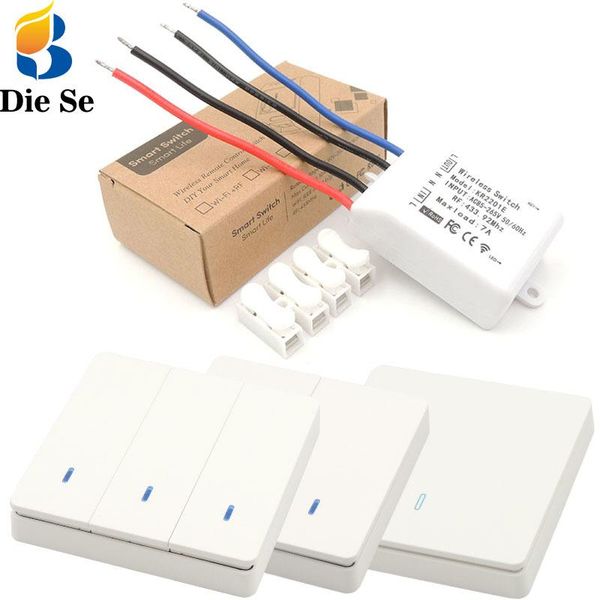 diese wireless remote switch ac 85~265v 7a receiver and 1/2/3 gang push switch wall panel for lighting,lamp,smart home
diese wireless remote switch ac 85~265v 7a receiver and 1/2/3 gang push switch wall panel for lighting,lamp,smart home