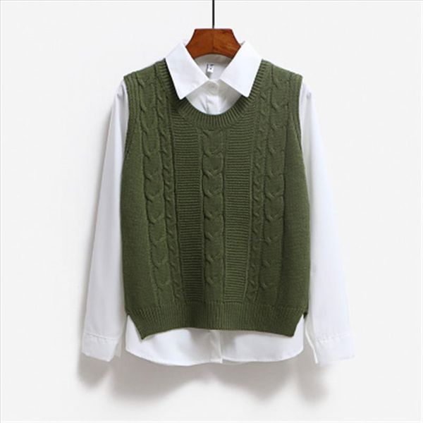 korean fashion new arrival autumn sleeveless knitted vest women v neck pullover women knitted sweater solid casual female vest, Black;white
korean fashion new arrival autumn sleeveless knitted vest women v neck pullover women knitted sweater solid casual female vest, Black;white