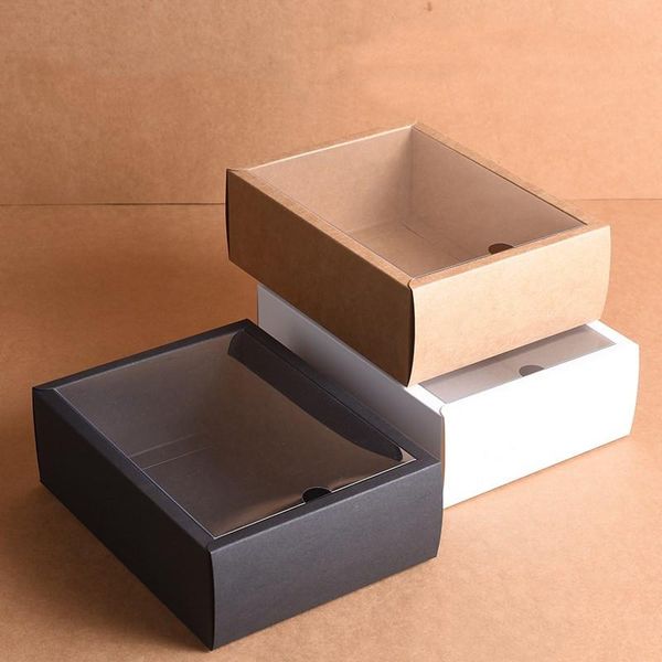 10pcs folding kraft paper box with transparent pvc window gift box packaging candy favors arts&krafts display package
10pcs folding kraft paper box with transparent pvc window gift box packaging candy favors arts&krafts display package