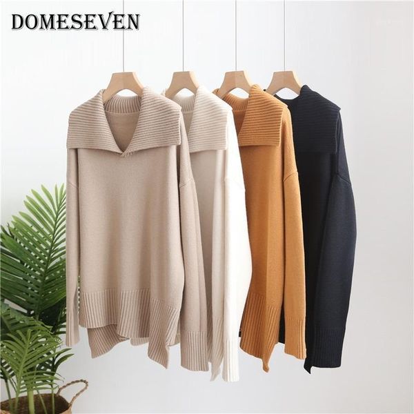 women long sleeve 2020 autumn winter turn-collar oversize turtlenect thick sweater pullovers female casual loose sweater jumper1, White;black
women long sleeve 2020 autumn winter turn-collar oversize turtlenect thick sweater pullovers female casual loose sweater jumper1, White;black