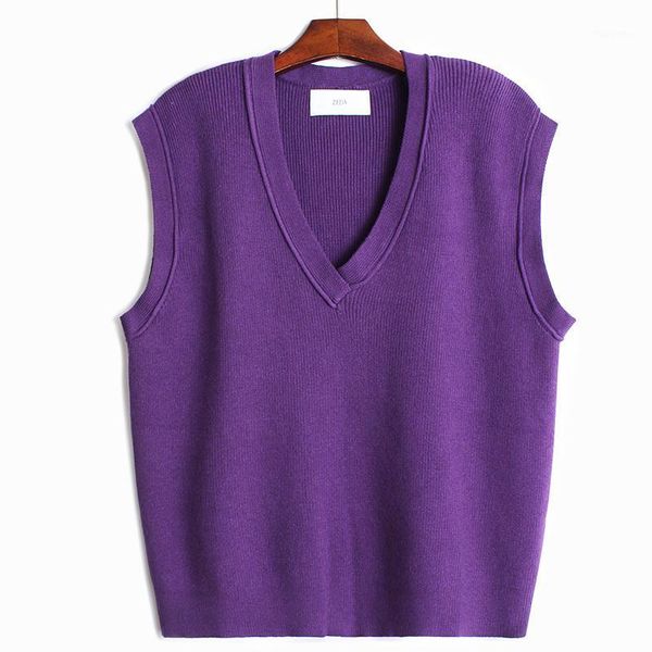 loose and lazy curling v-neck waistcoat for women 2020 korean autumn / winter new solid color knitwear sweater vest coat1, White;black
loose and lazy curling v-neck waistcoat for women 2020 korean autumn / winter new solid color knitwear sweater vest coat1, White;black
