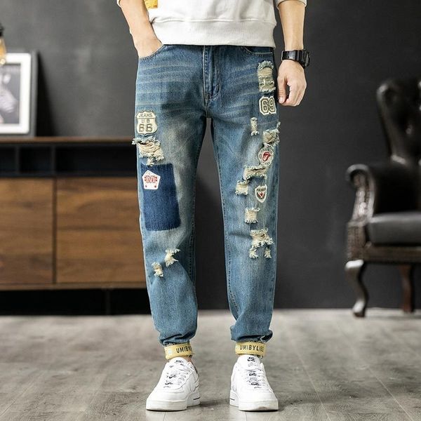 nswsd and hole new men's four-season trendy and hole pants men's casual 2020 wangjie new patch four-season trendy 2020 jeans wangj, Blue
nswsd and hole new men's four-season trendy and hole pants men's casual 2020 wangjie new patch four-season trendy 2020 jeans wangj, Blue