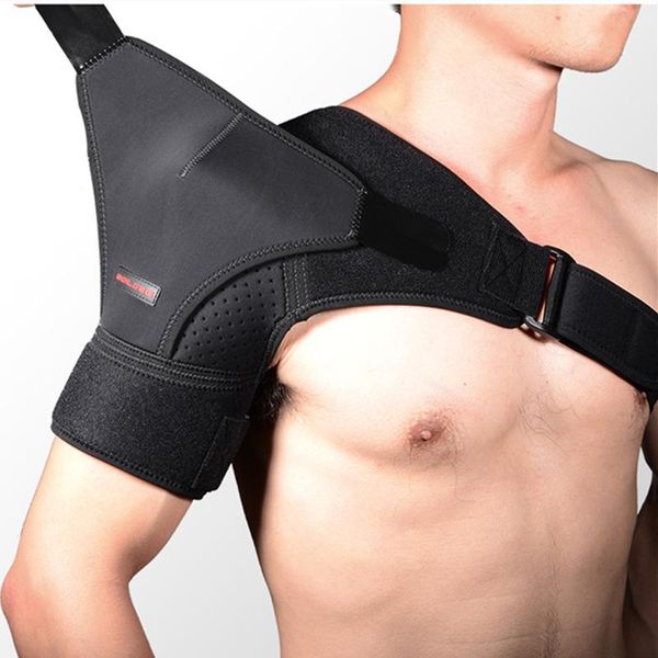single shoulder brace sports adjustable shoulder support protector neoprene dislocated strap pain relief pad wrap guard, Black;blue
single shoulder brace sports adjustable shoulder support protector neoprene dislocated strap pain relief pad wrap guard, Black;blue