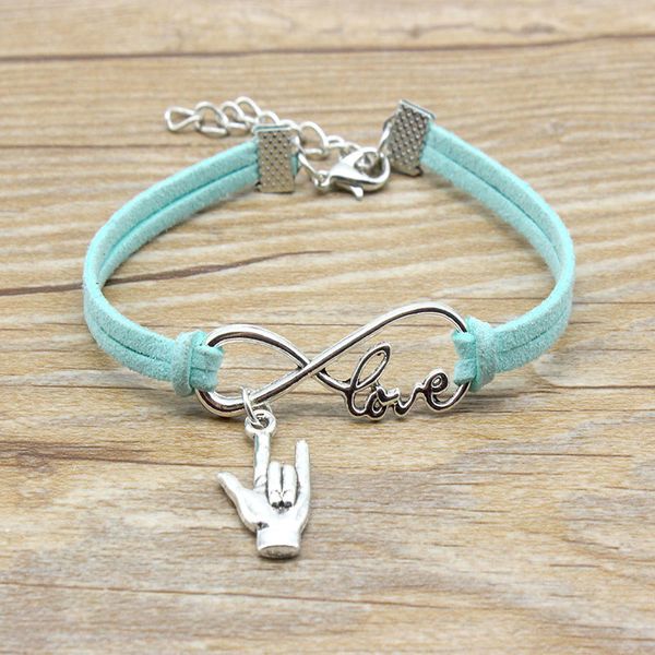 infinity love finger love charm bracelet suede leather adjustable bracelets women girl minimalist friends gift jewelry, Golden;silver
infinity love finger love charm bracelet suede leather adjustable bracelets women girl minimalist friends gift jewelry, Golden;silver