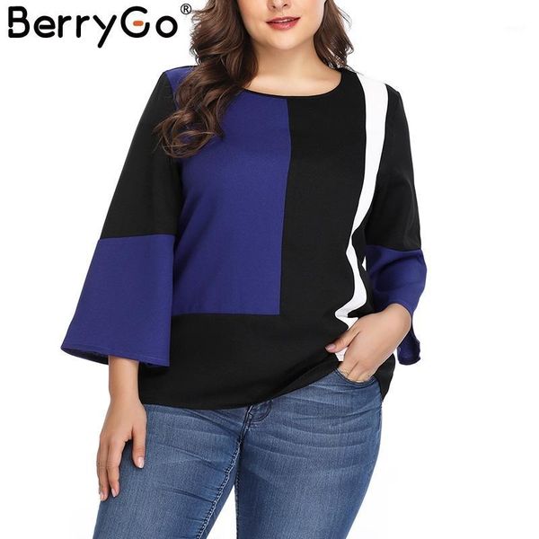women's blouses & shirts berrygo elegant pathwork black blouse shirt women long sleeve o neck plus size spring feminine fashion loose b, White
women's blouses & shirts berrygo elegant pathwork black blouse shirt women long sleeve o neck plus size spring feminine fashion loose b, White