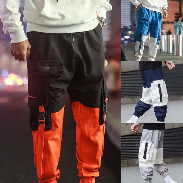 2020 men trousers combat hip hop patchwork streetwear jogger work long cargo pants sports sweatpants1, Black
2020 men trousers combat hip hop patchwork streetwear jogger work long cargo pants sports sweatpants1, Black