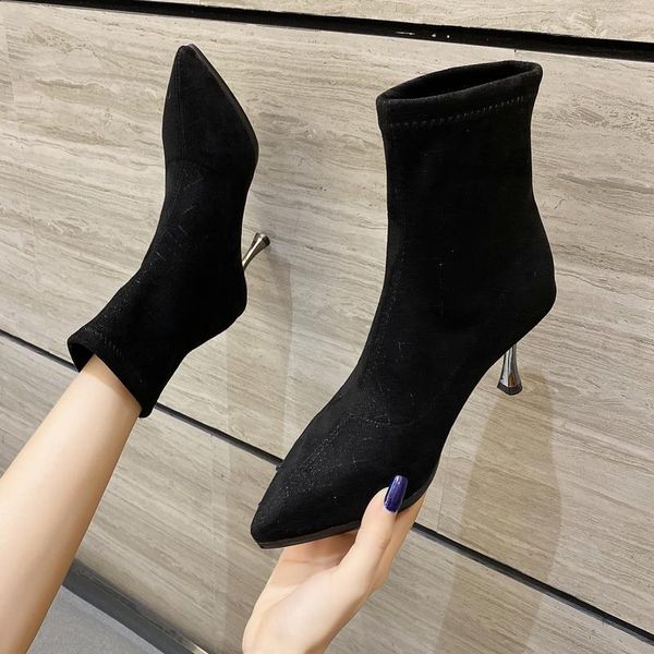 ankle boots high heels women shoes 2020 black pointed toe boots women metal stiletto heel short winter shoes
ankle boots high heels women shoes 2020 black pointed toe boots women metal stiletto heel short winter shoes