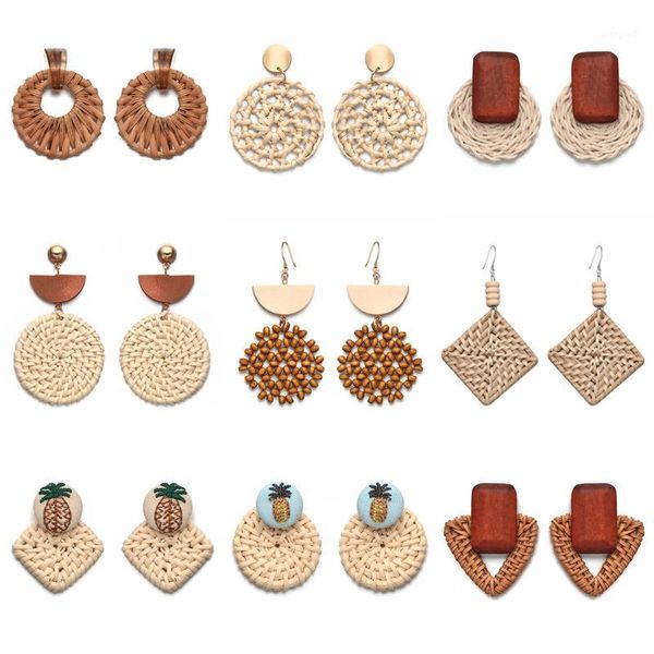 dangle & chandelier handmade geometric rattan weave earrings for women fashion pineapple long trendy jewelry brincos 2021 christmas1, Silver
dangle & chandelier handmade geometric rattan weave earrings for women fashion pineapple long trendy jewelry brincos 2021 christmas1, Silver